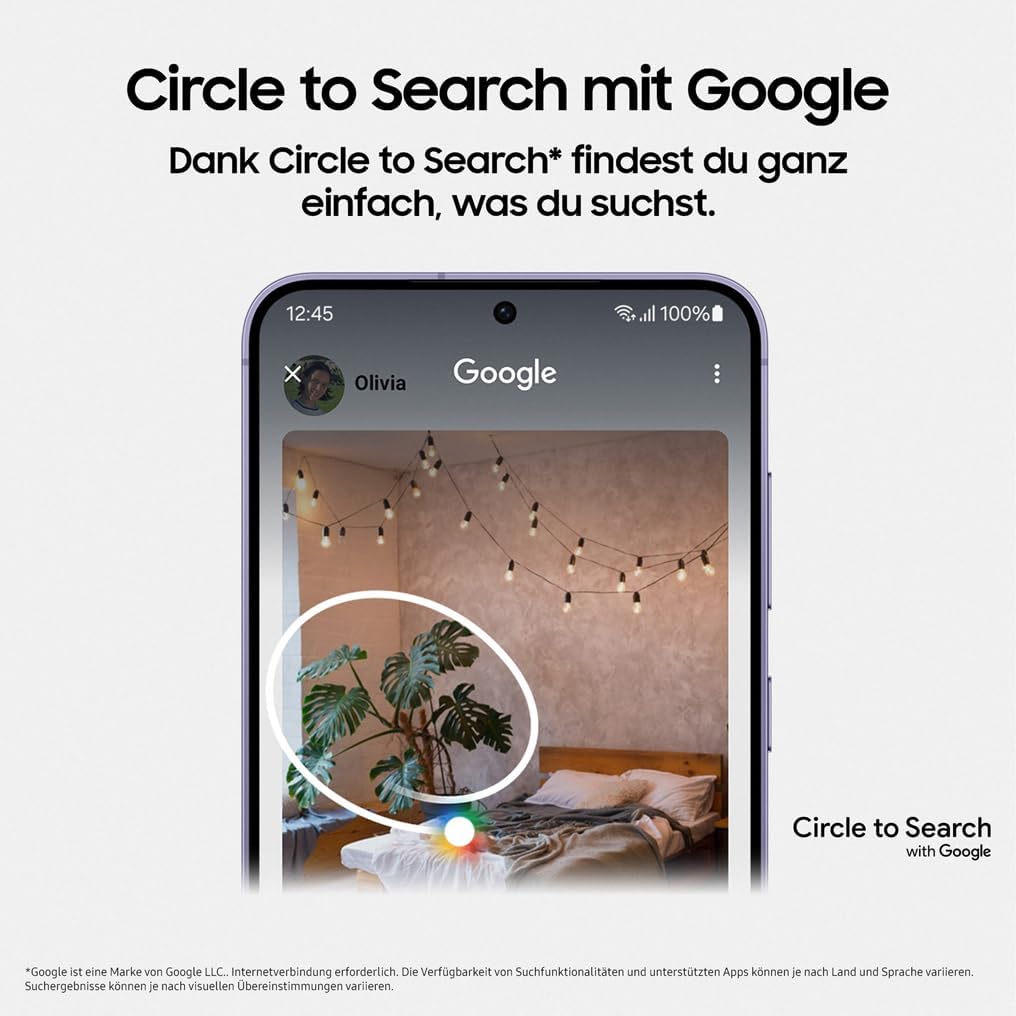 Samsung Galaxy S24 AI Smartphone, 8 GB RAM, 256 GB Speicher, Cobalt Violet, 3 Jahre Herstellergarant