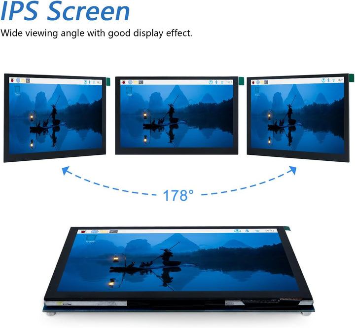 Freenove 5 Inch Touchscreen Monitor for Raspberry Pi, 800x480 Pixel IPS Display, 5-Point Touch Capac