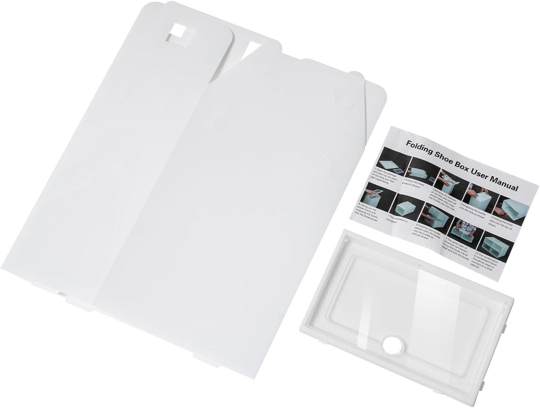 20/24 Stück Schuh Aufbewahrungsbox Schuhbox Set Aufbewahrung Transparent Faltbar Und Stapelbar Aus P