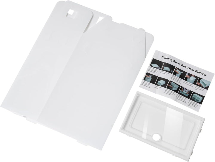 20/24 Stück Schuh Aufbewahrungsbox Schuhbox Set Aufbewahrung Transparent Faltbar Und Stapelbar Aus P