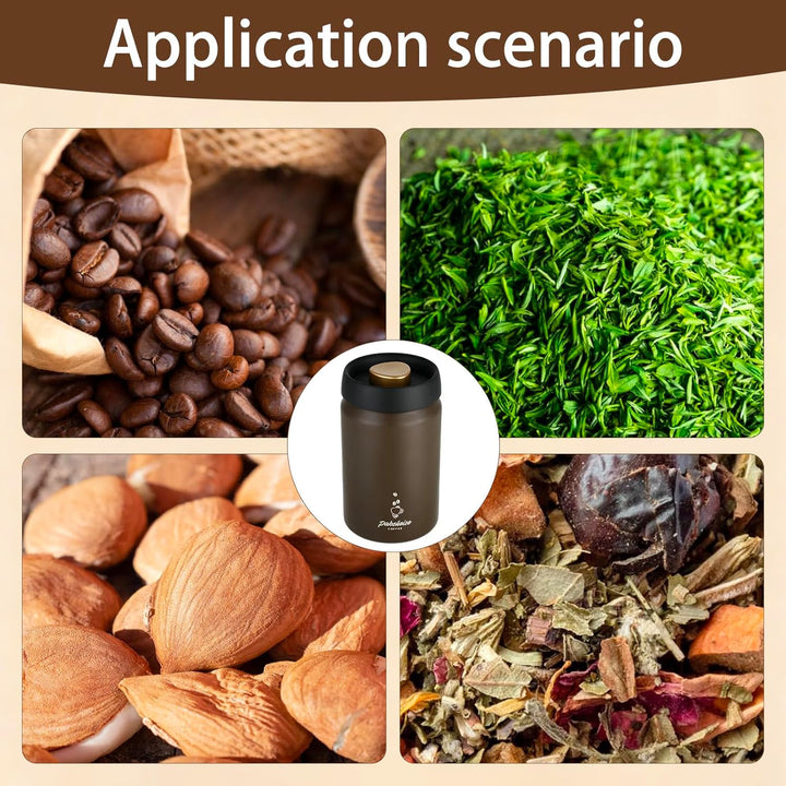 Kaffeebohnen Behälter (1,2L), Kaffeedose Luftdicht, kaffeedose, 316 Edelstahl Material, geeignet Für