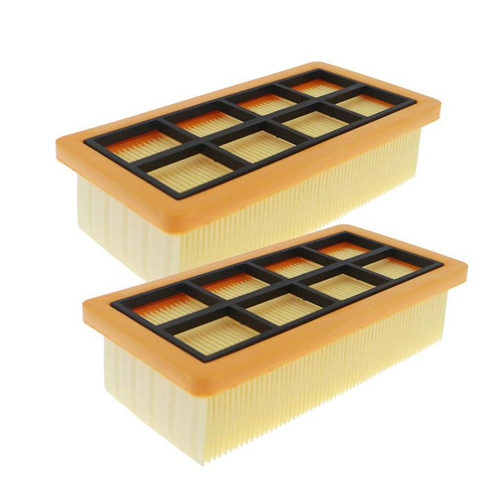 WuYan 2 Stück Flachfaltenfilter Für Kärcher AD 4 Premium Filter KFI 7420 Staubsaugerfilter für Kärch