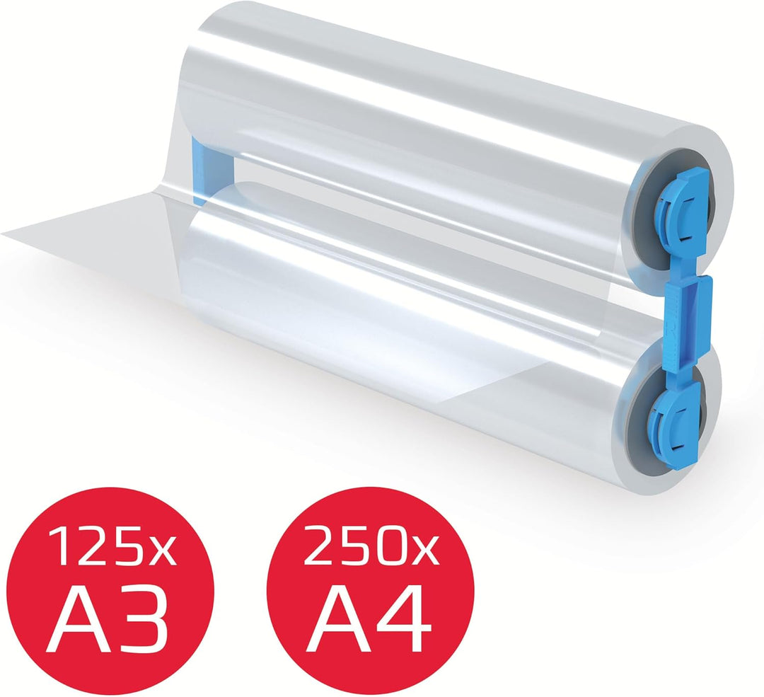 GBC Foton 30 Laminierfolienrolle für Nachfüllkassette, 75 Mikron, laminiert bis zu 250 x A4-Blätter,