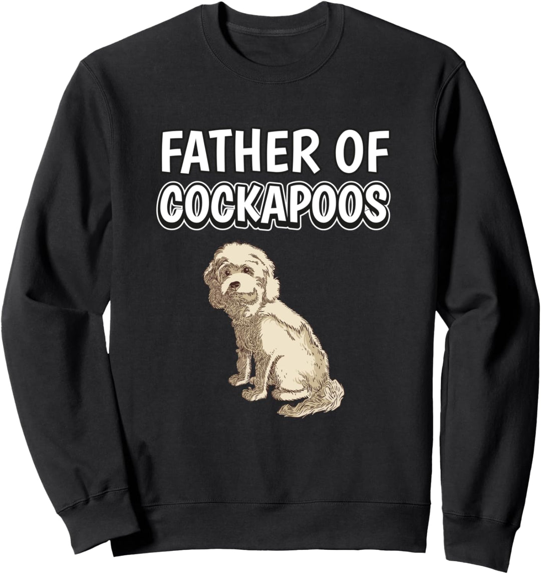 Herren Jungen Father Of Cockapoos Papa Vatertag Kakadu Sweatshirt