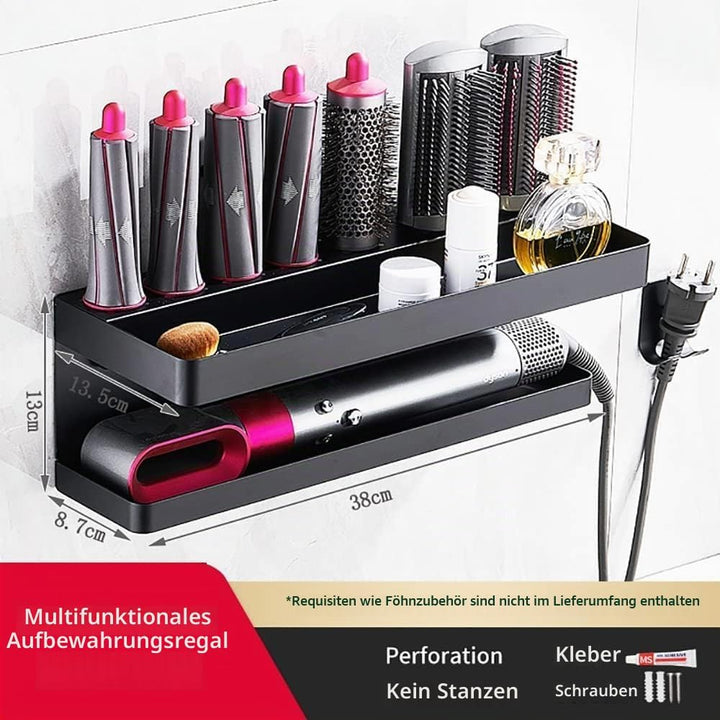 Morwealth Halterung für Dyson Airwrap Ohne Bohren, 2 in 1 Wandhalterung Halterung für Dyson Airwrap