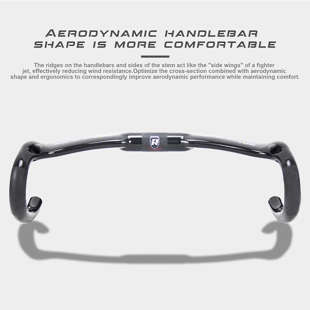 RXL SL rennrad carbon lenker 31.8mm schwarz 3K glänzend Aero Tropfen Lenker Interne Kabel für Racing