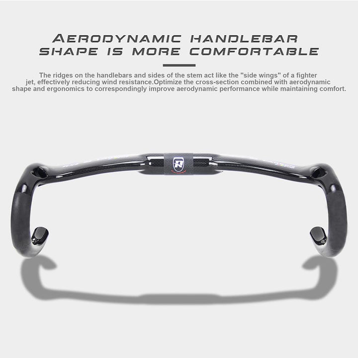 RXL SL rennrad carbon lenker 31.8mm schwarz 3K glänzend Aero Tropfen Lenker Interne Kabel für Racing