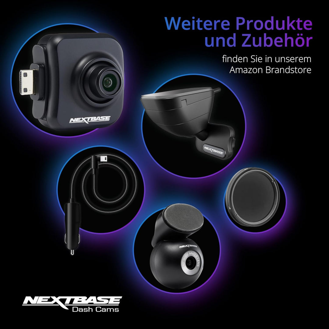 Nextbase 522GW – Autokamera Dashcam Auto - Full 1440p/30fps HD Aufzeichnung - Nachtsicht WiFi Polari