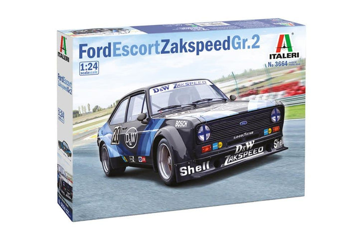Italeri 3664S - 1:24 Ford Escort Zakspeed Gr.2 D&amp;W Bausatz, Standmodellbau, Basteln, Hobby, Kleben,