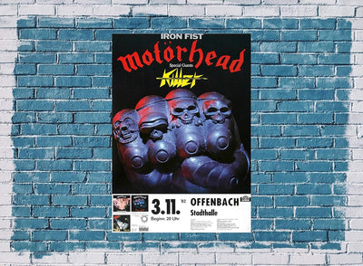 Motörhead - Iron Fist, Frankfurt 1982 » Konzertplakat/Premium Poster | Live Konzert Veranstaltung |