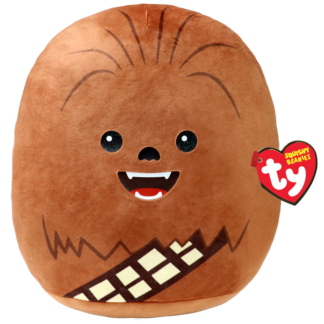 Ty Chewbacca Disney Star Wars Squish-A-Boos 14 Inches, Licensed Beanie Baby Soft Plush Toy, Collecti