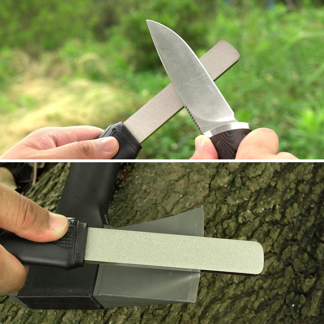 SHARPAL 121N Diamant-Schleifstein mit doppelter Körnung zum Schärfen von Messern Jagd Outdoor Messer