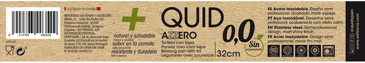 Quid Tortenplatte 32 x 7,5 cm AZZERO QD, Edelstahl, Stahl, 32 x 7,5 cm
