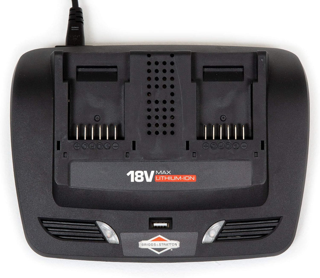 Briggs & Stratton 1697084 18V Lithium-Ionen-Akku Dual-Ladegerät (für Murray 18V) Zweifach-Ladegerät,