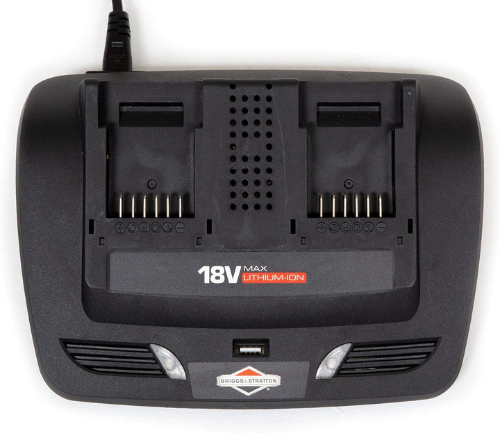 Briggs & Stratton 1697084 18V Lithium-Ionen-Akku Dual-Ladegerät (für Murray 18V) Zweifach-Ladegerät,