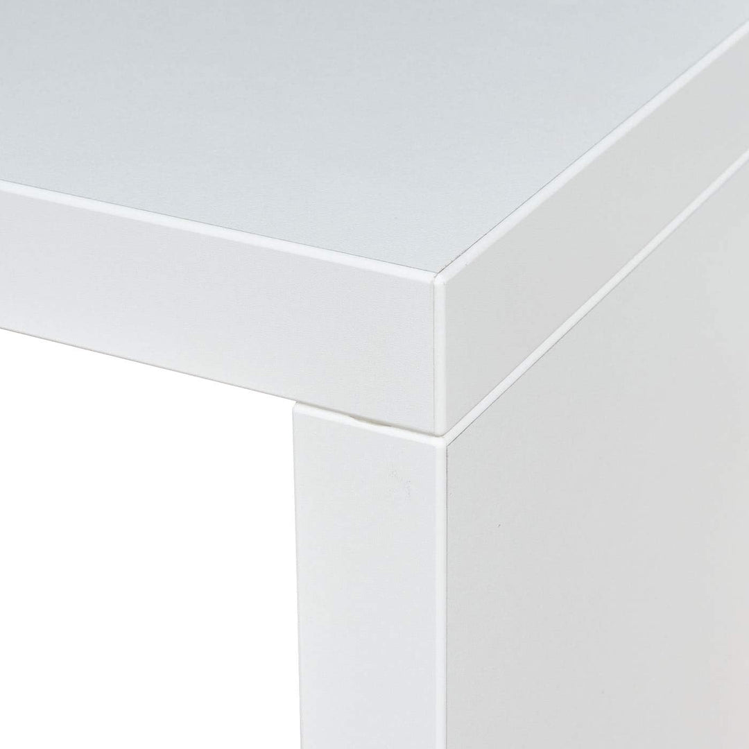 levandeo Beistelltisch Coco Weiss 32x32cm Höhe 50cm Keine Montage fest verleimt Holz Couchtisch Tisc