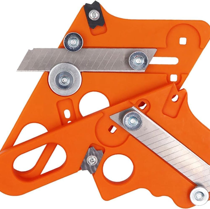 KEWAYO Manueller Kantenschneider für Umleimer, Edge Banding Trimmer mit 10 Klingen und 4 runden Kant