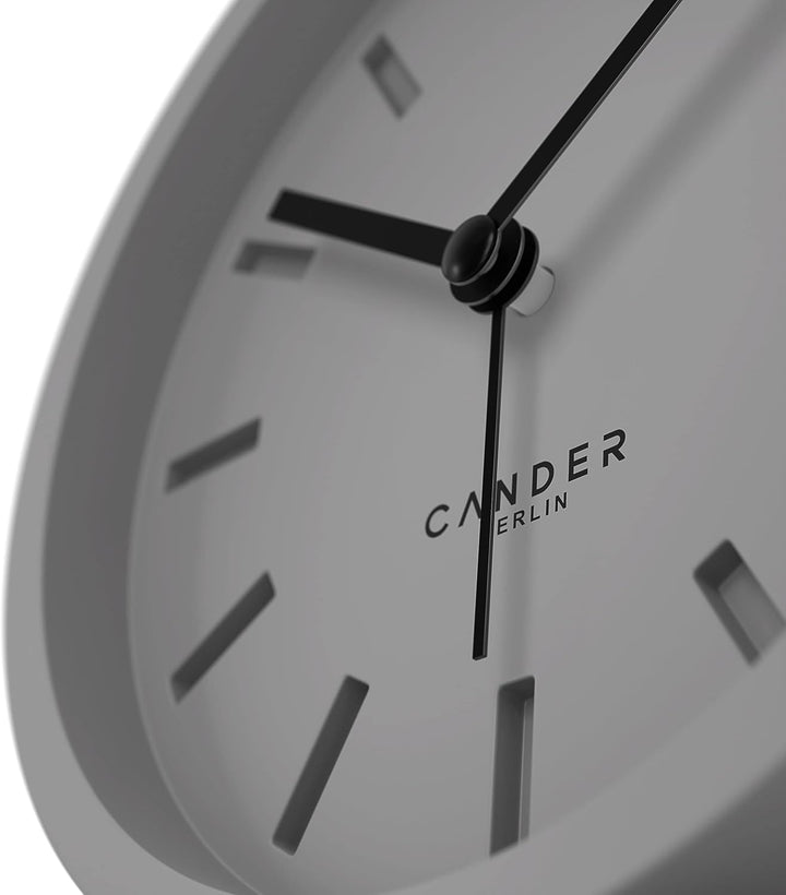Cander Berlin MNU 2512 K Wecker lautlos ohne Ticken 12 cm analog batteriebetrieben ohne Tickgeräusch