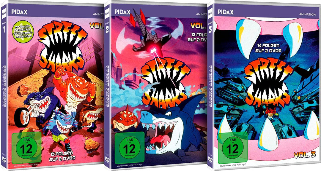 Street Sharks - Gesamtedition - Alle 40 Folgen der Kult-Zeichentrickserie - Pidax-Animation, DVD