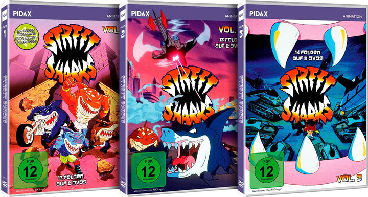 Street Sharks - Gesamtedition - Alle 40 Folgen der Kult-Zeichentrickserie - Pidax-Animation, DVD