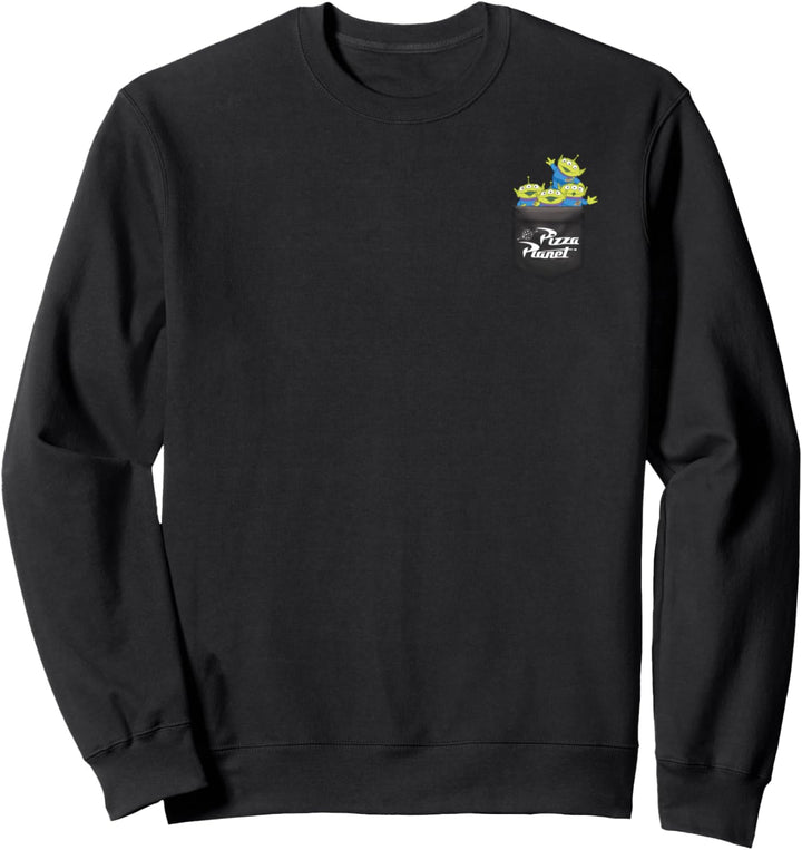 Disney Pixar Toy Story Aliens Pizza Planet Pocket Sweatshirt