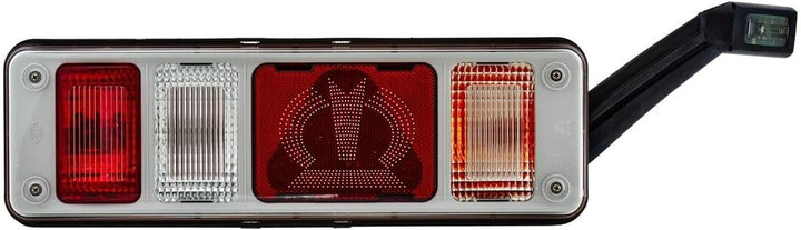 HELLA - Heckleuchte "Krone" - Hybrid - 24V - Anbau/geschraubt - Lichtscheibenfarbe: glasklar - Steck