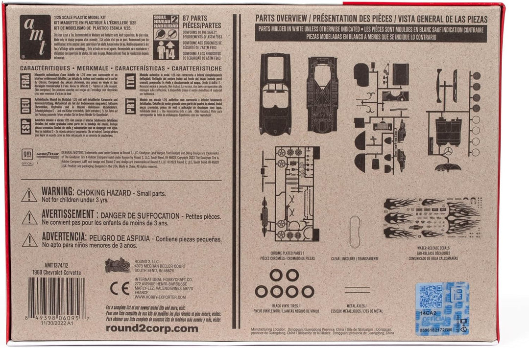 AMT - 1/25 1960 Chevrolet Corvette - Plastikmodellbausatz