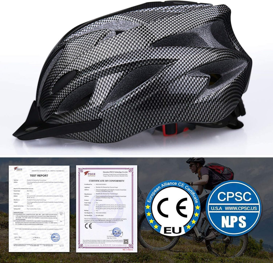 Shinmax Fahrradhelm,Fahrradhelm Herren Damen mit Visier Abnehmbarer EPS Körper+PC Schale MTB Mountai