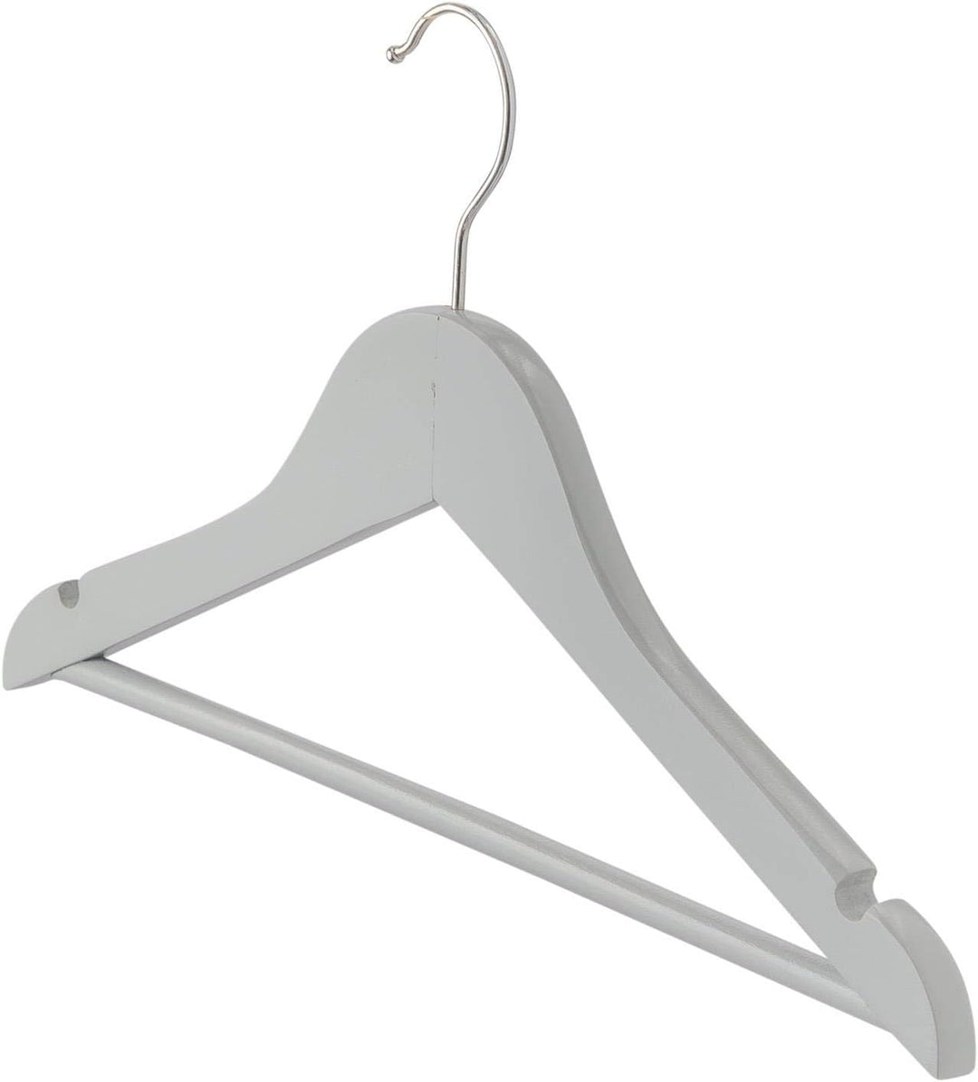 Harbour Housewares 20x Grau Kinder-Kleiderbügel aus Holz - Klein Kinder Mantel Kleidung für Baby, Kl