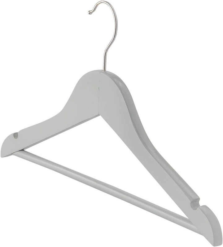 Harbour Housewares 20x Grau Kinder-Kleiderbügel aus Holz - Klein Kinder Mantel Kleidung für Baby, Kl
