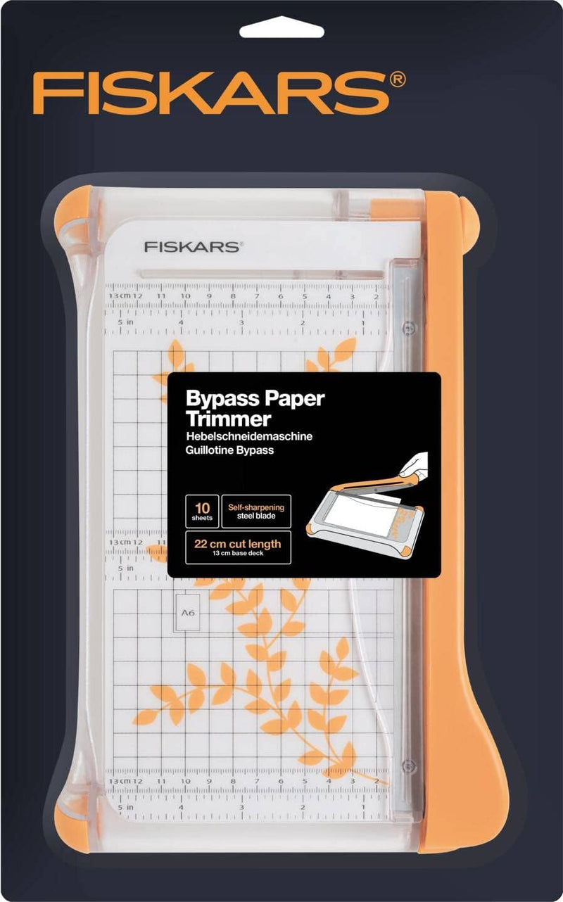 Fiskars Hebelschneidemaschine, Papierschneidemaschine A5, Mit Fingerschutz, 1003922 Hebel A4/A5, Heb