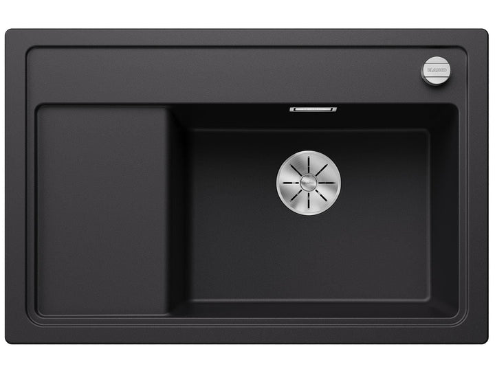 BLANCO ZENAR XL 6 S Compact | SILGRANIT schwarz | Einbauart: Einbau von Oben | Hauptbecken rechts |