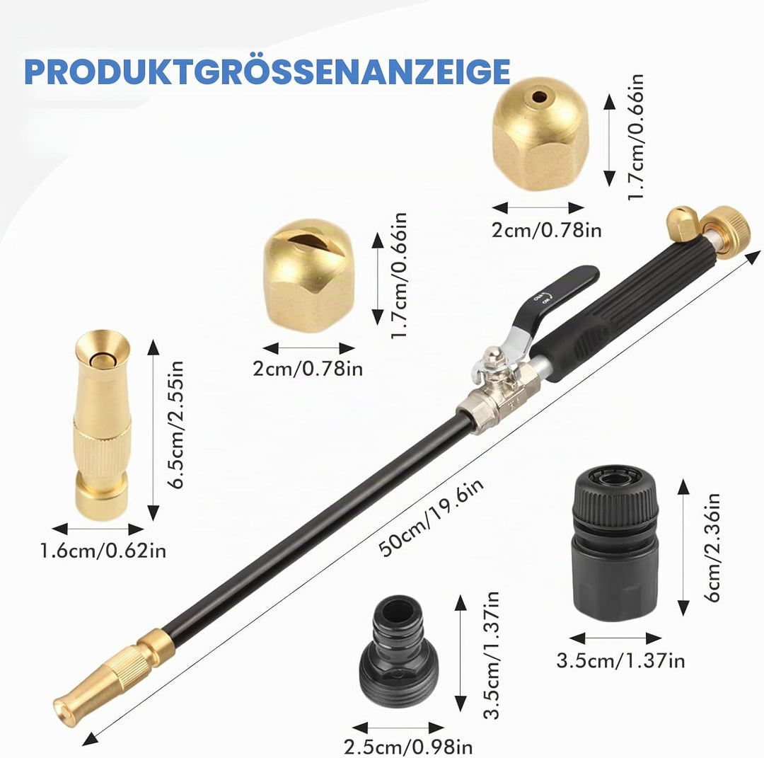 GES Jet Hochdruck-Hochdruckreiniger, Hochdruckschlauch Düsen-Hochdruckreiniger Stab Ausziehbares Gar
