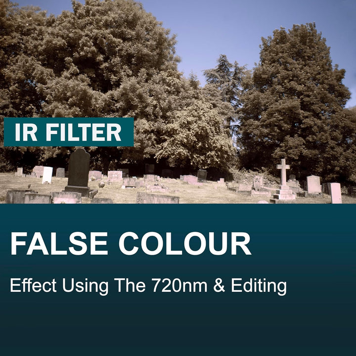 52mm Objektivfilter - R95 Infrarot IR 950nm Langpassfilter für DSLR & SLR - kontrastreiche Schwarz-W