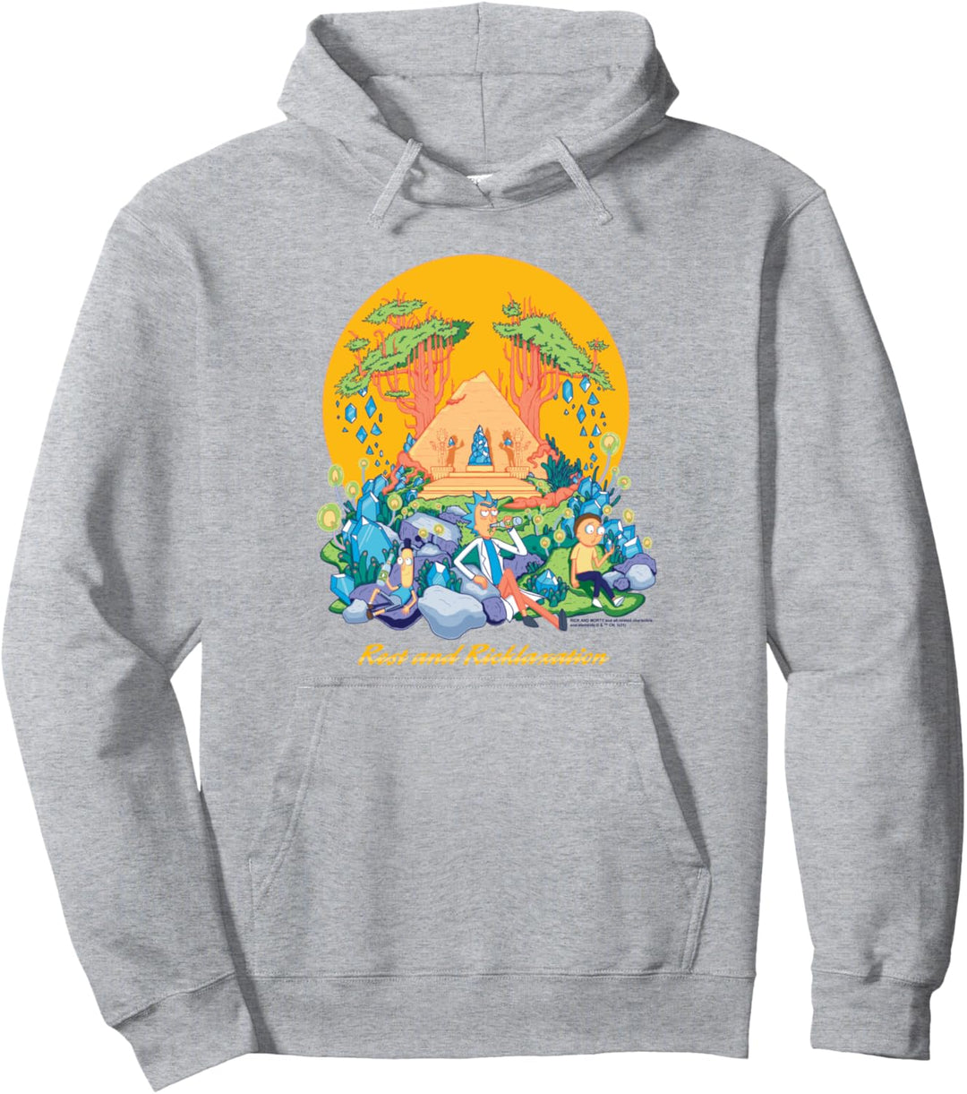 Rick and Morty Rest and Ricklaxation Pullover Hoodie