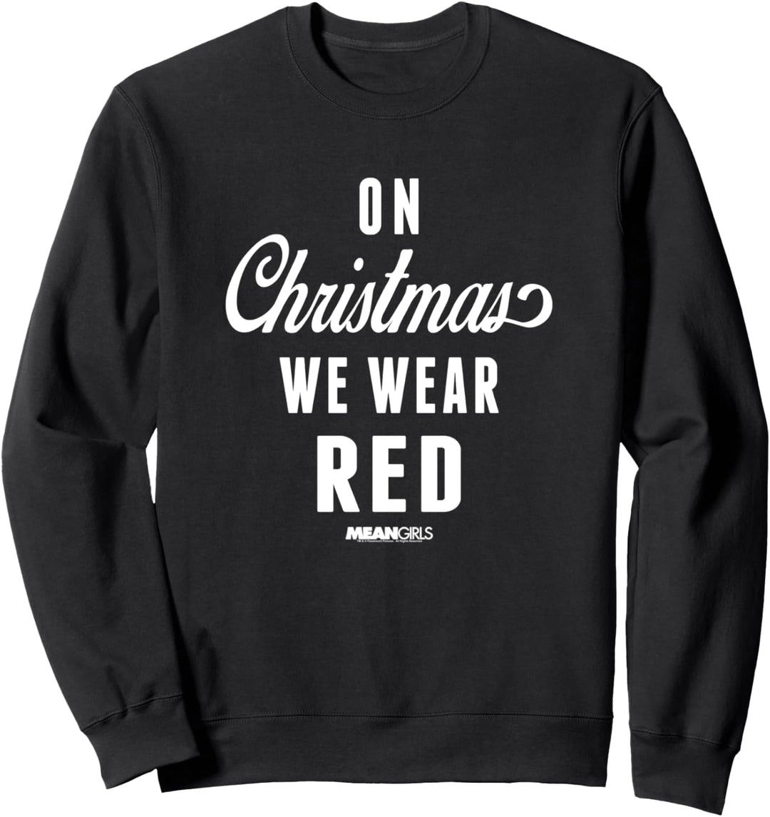 Gemeine Mädchen an Weihnachten tragen wir Rot Sweatshirt