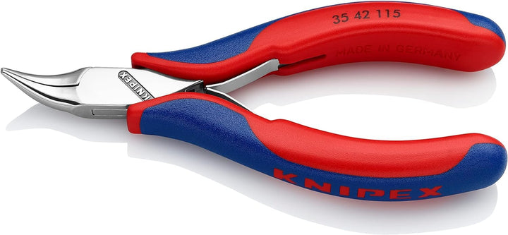 Knipex Elektronik-Greifzange mit Mehrkomponenten-Hüllen 115 mm (SB-Karte/Blister) 35 42 115 SB
