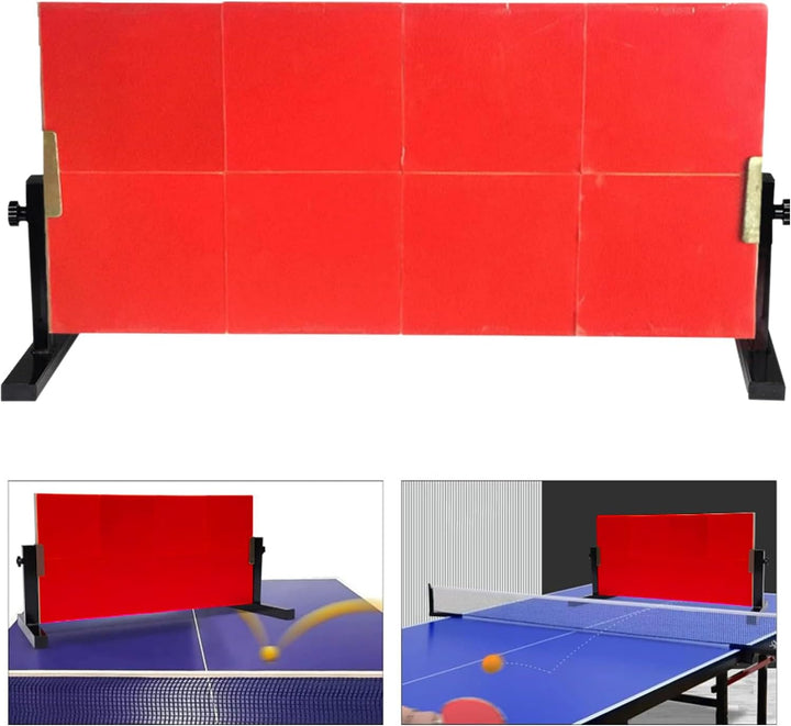 Tischtennis Rebound Board Tischtennis Returnbrett Mit 8-Roten Gummis Tischtennisplatte Rebounder Für