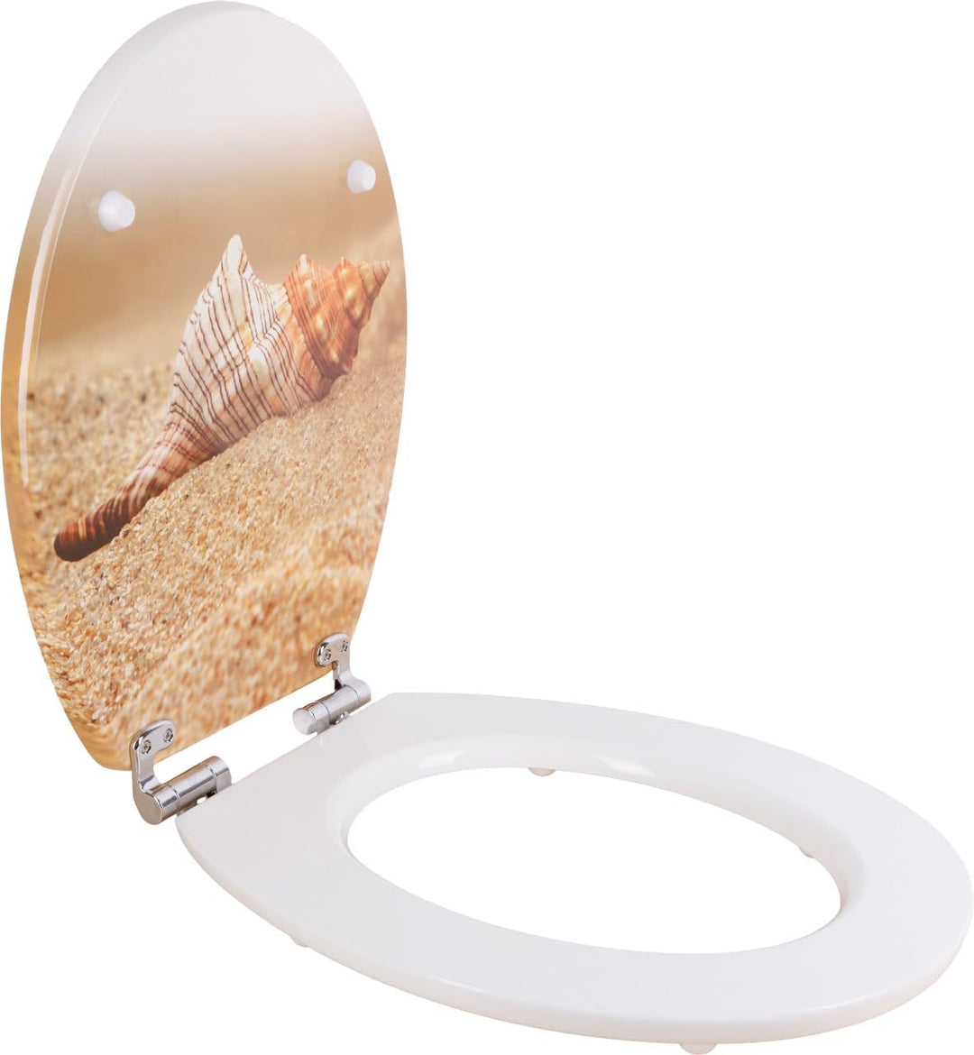 Primaster Toilettendeckel Muschel Absenkautomatik WC Sitz Toilettensitz