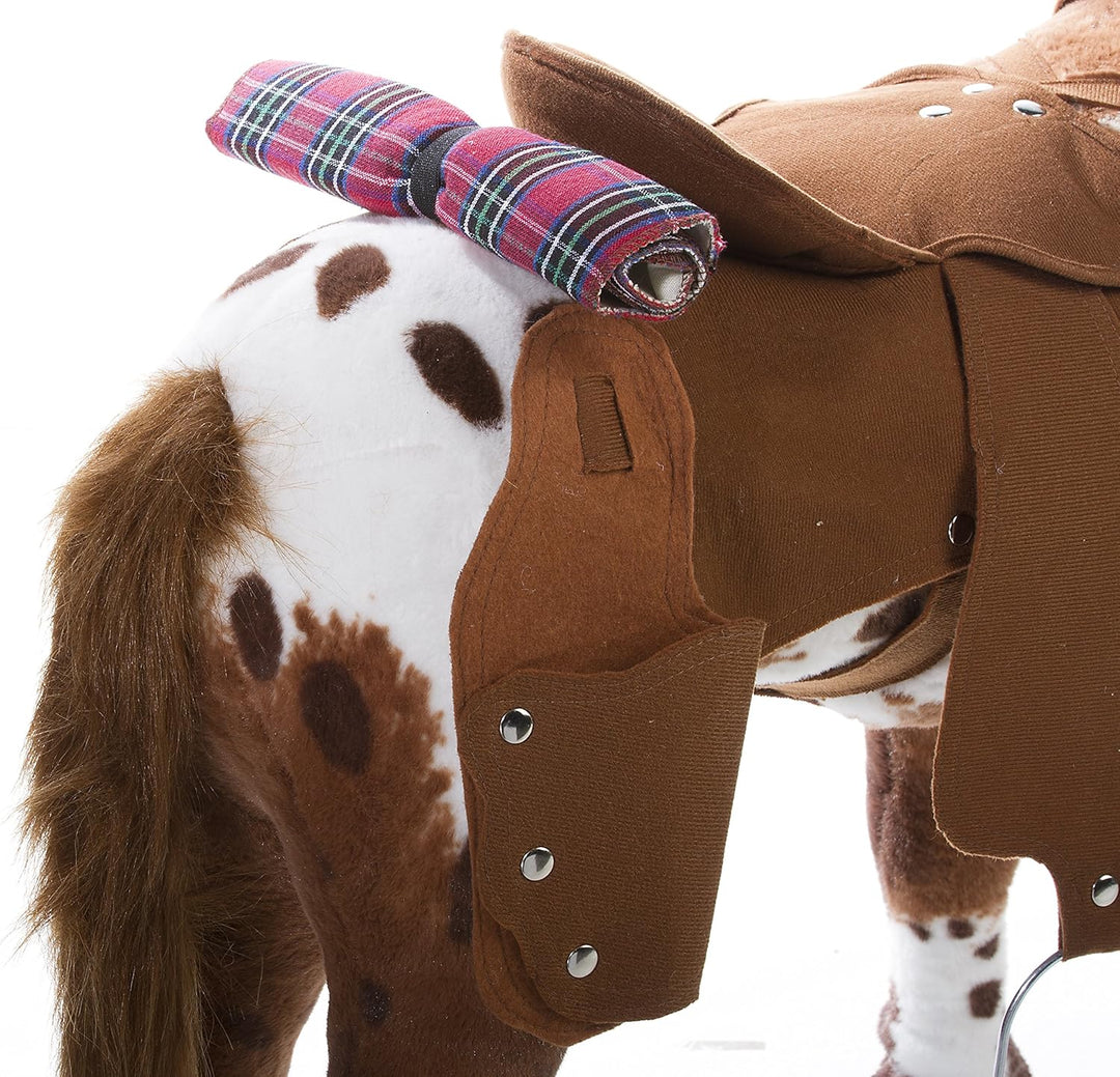 Heunec 723573 - Cowboy Pferd mit Sound 100 kg Tragkraft, Braun