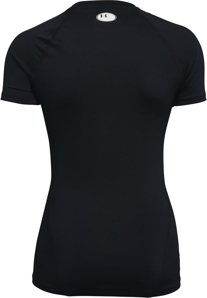 Under Armour Damen HeatGear Compression Short-Sleeve T-Shirt, Schwarz