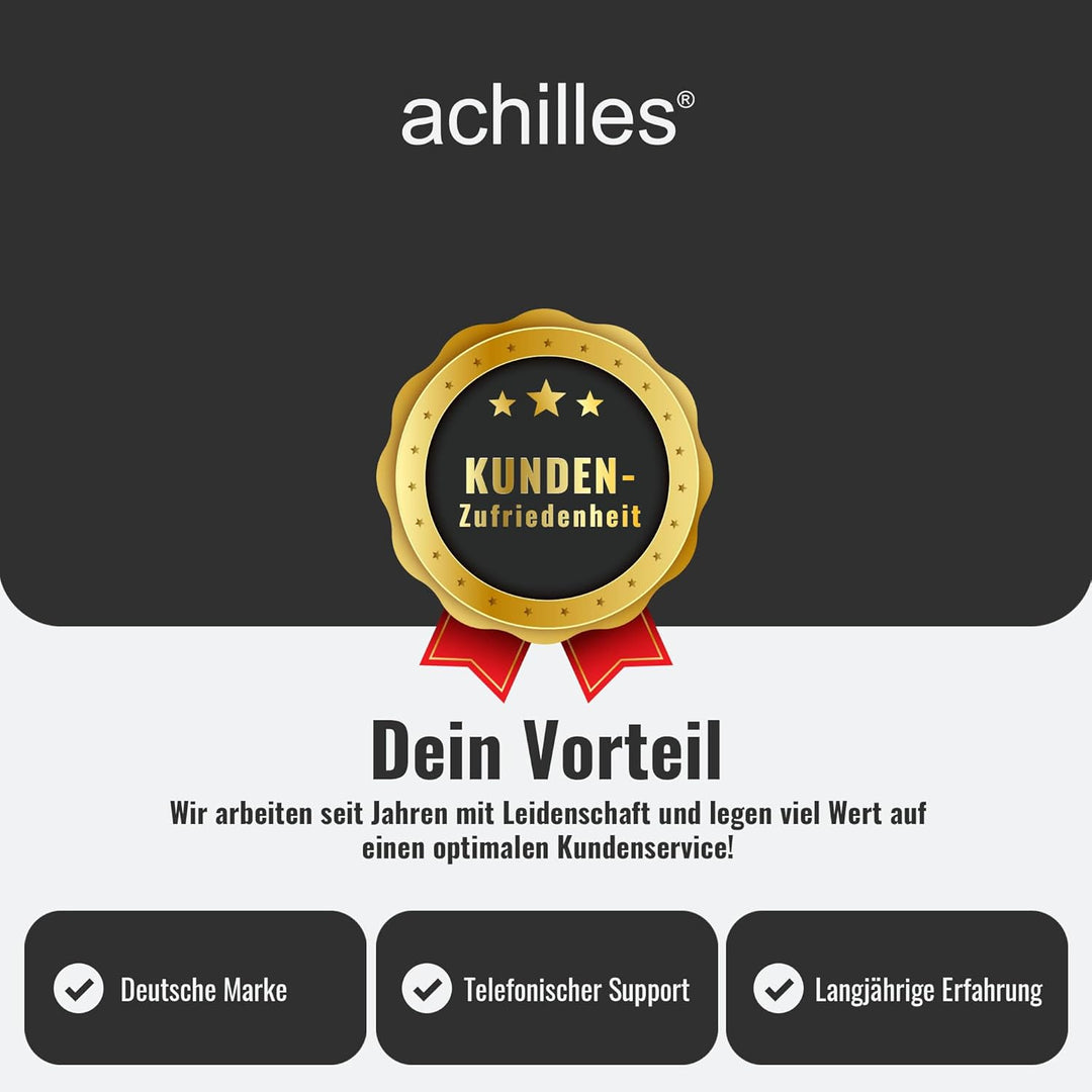achilles Einkaufskorb aus Filz, Tragekorb mit Alu-Griff, Filz-Korb faltbar, Picknick-Korb, Einkaufsb