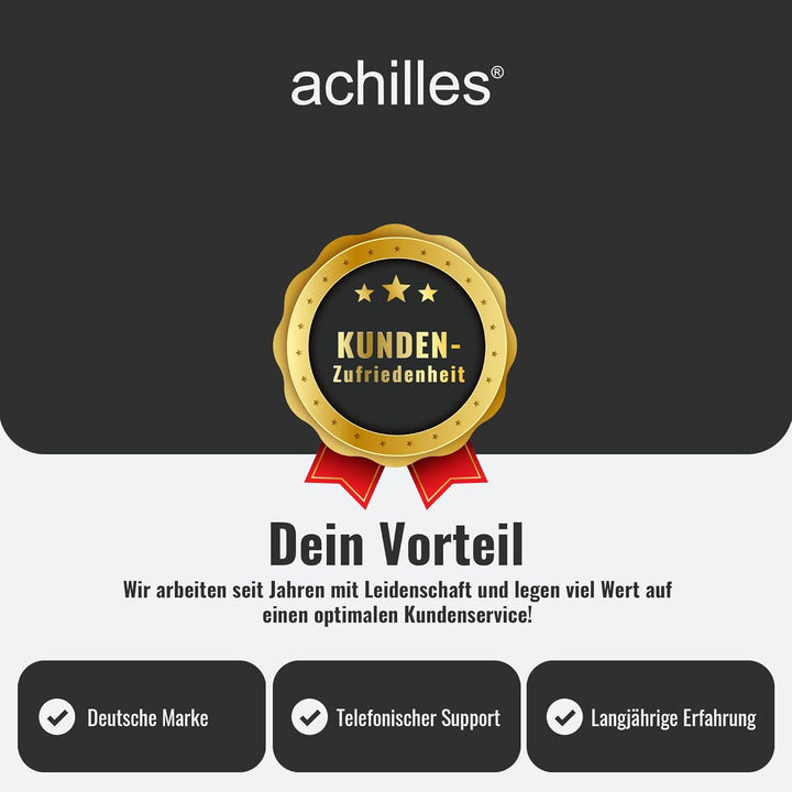 achilles Einkaufskorb aus Filz, Tragekorb mit Alu-Griff, Filz-Korb faltbar, Picknick-Korb, Einkaufsb