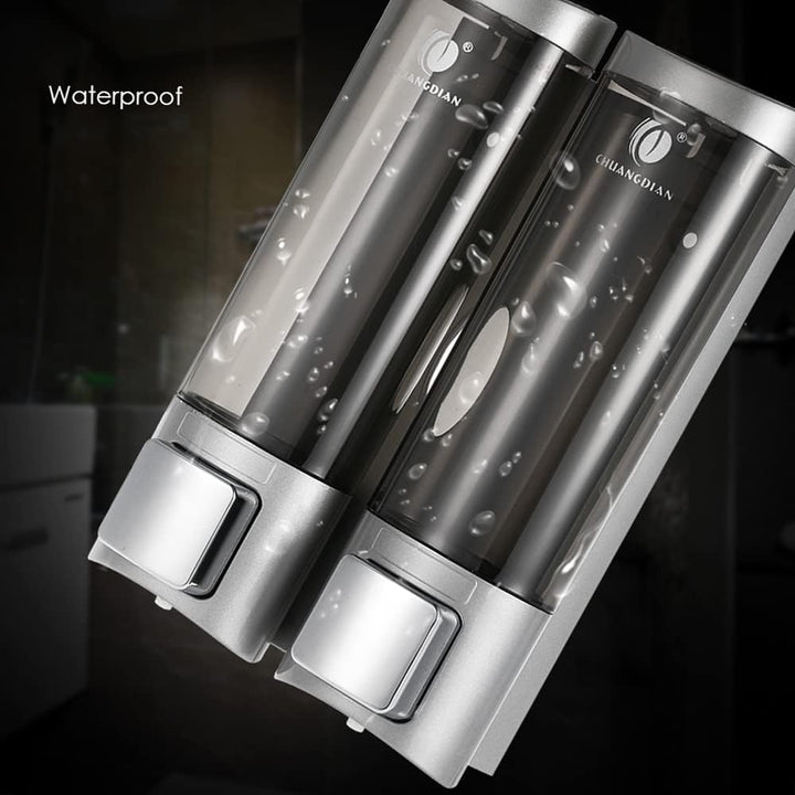 Kavolet 200mlx2 Seifenspender wandbefestigung, Manual Seifenspender mit doppelseitigem Schaumstoff-K