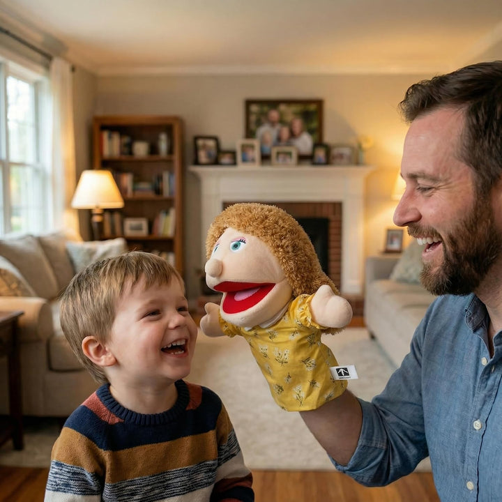 Familie Handpuppen für Kinder, beinhaltet Opa, Oma, Papa, Mama, Tochter, Sohn mit beweglichen offene