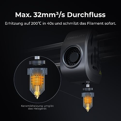 Creality 2024 Red Dot Awards K1 Max 3D Drucker, 600 mm/s Druckgeschwindigkeit,AI-Kamera, AI LiDAR, A