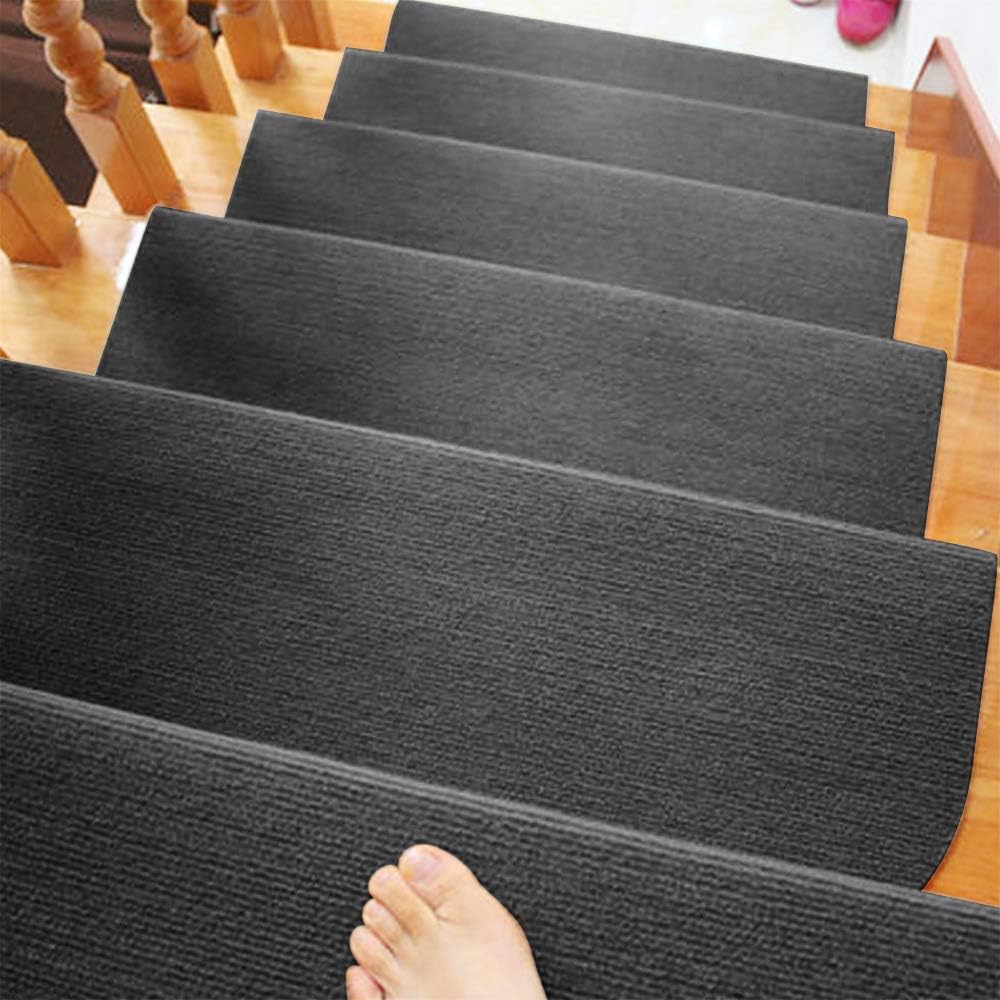 Stufenmatten, Treppenstufen Matten 15er Set, Anti-Rutsch Treppen Treppenstufen Kann Geschnitten Werd