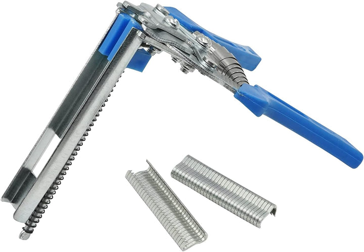 Yuecheng E TYP Drahtbefestigungszange mit 600 Drahtklammern für Zaunzange Befestigung,Drahtbefestigu