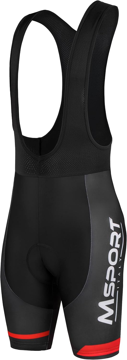 Msport Fahrradbekleidungsset – Komplettes Radtrikot-Set mit Trikot und Trägerhose, Gepolsterte Short