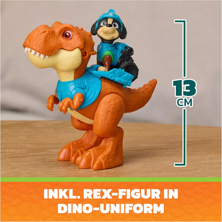 PAW PATROL: Der Dino Film, Roaring Pups, Rex-Figur & T-Rex-Dino Timmy, der durch Bewegung mit realis